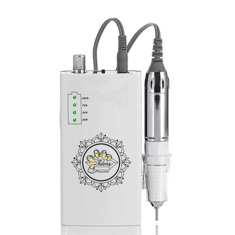 Talons™ Transport Electric Nail Drill, Rechargeable, Built-in Belt Clip for Easy Travel